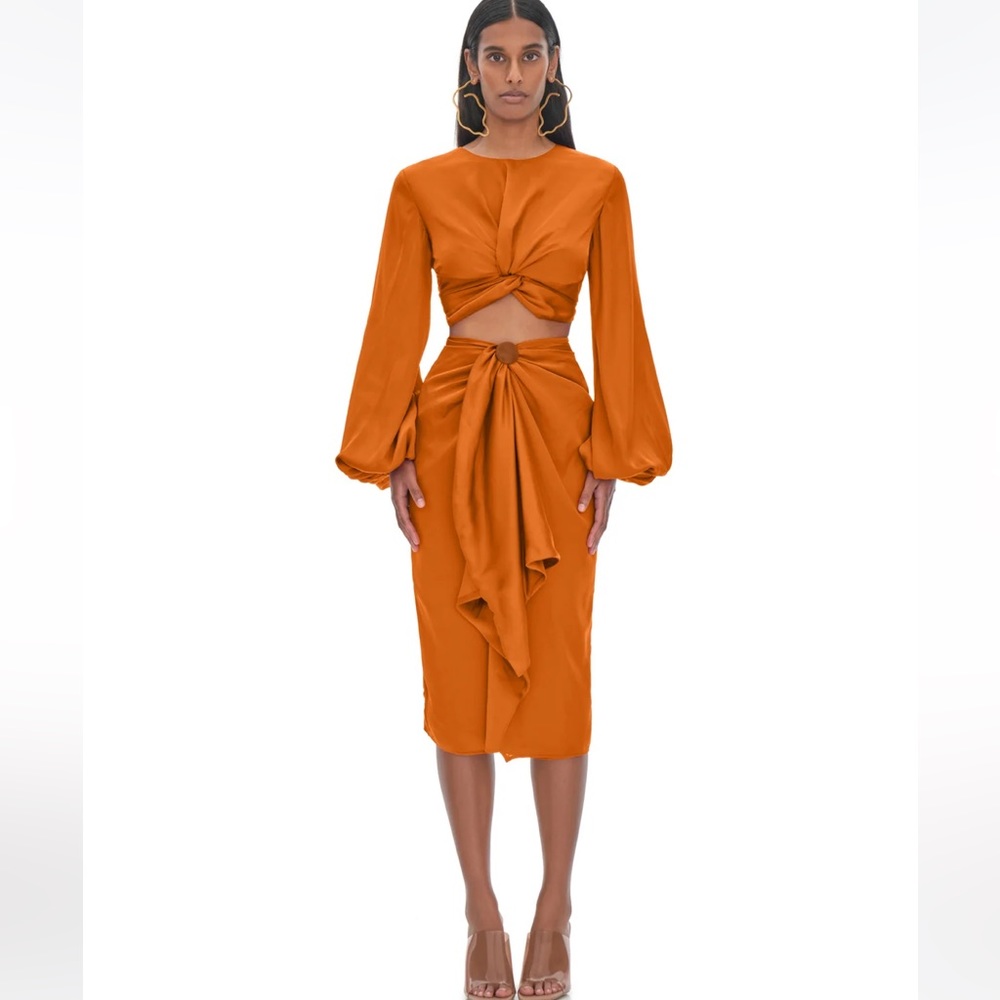 ANDREA IYAMAH SET SKIRT & CROPPED TOP